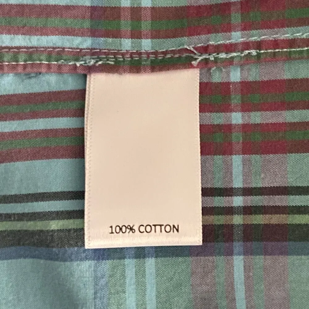 Daniel Cremieux 38 Tahiti Collection Men's Large Button-Down Shirt Plaid NEW - Picture 11 of 12